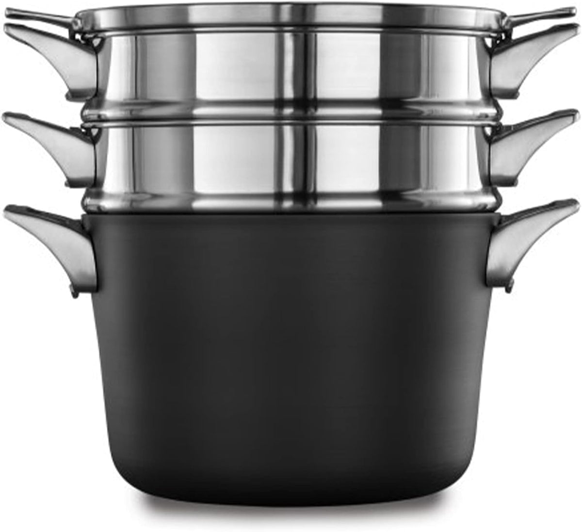 8 Quart Hard Anodized Nonstick Multi-Pot Cookware with Tempered Glass Lid Y8657