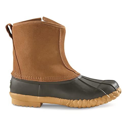 Men’s Side Zip Insulated Leather Duck Boots, 400 Gram C2786