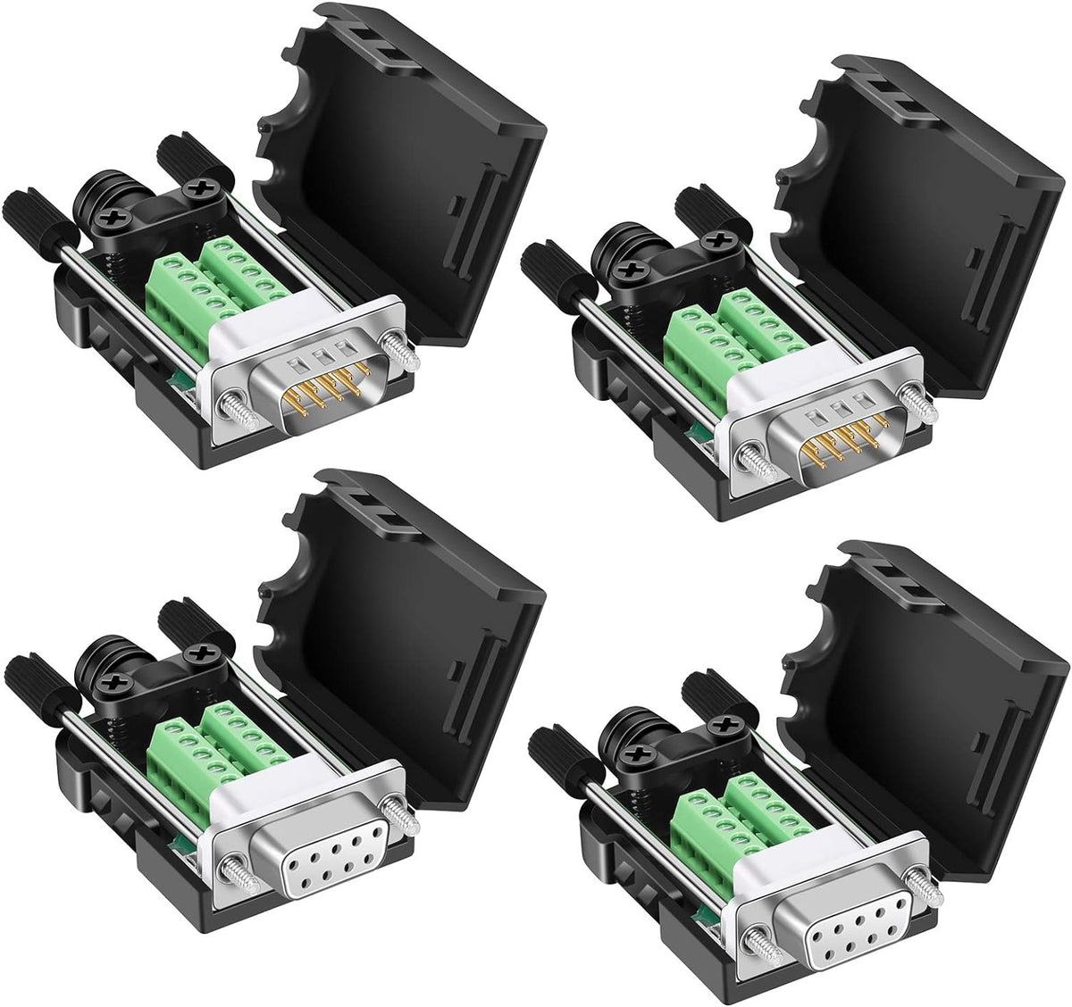 DB9 Solderless Connector 5 Male 5 Female D27523