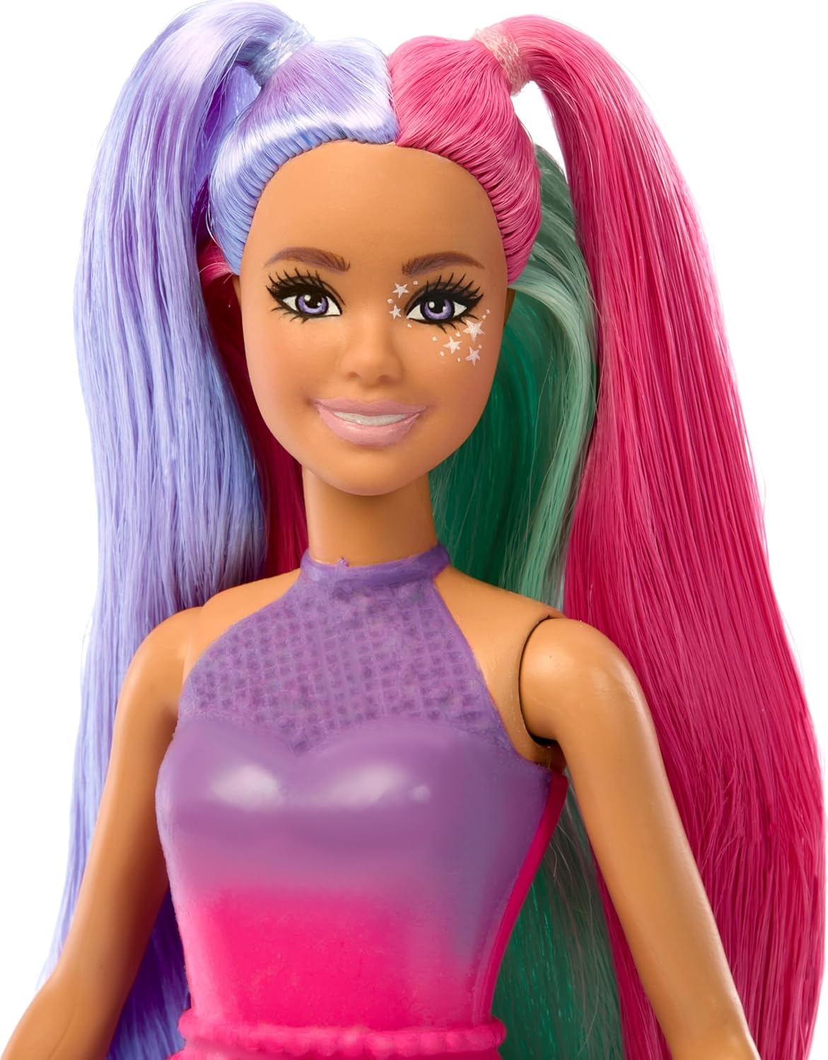 Barbie Doll & Accessories Set with Fantasy Outfit, Pet, Leash & Styling Pieces Y18198
