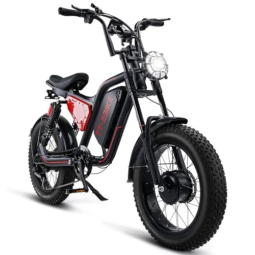 3000W Folding Electric Bike with 48V Battery, 26x4.0 Fat Tire, Full Suspension, 7-Speed Gear P53127