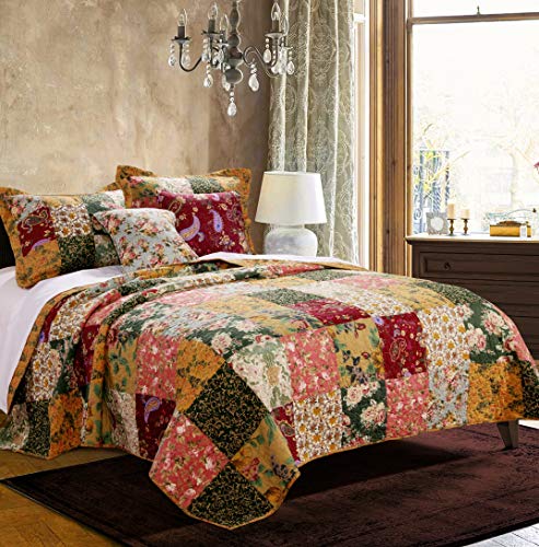 Natural 3-Piece Full/Queen Cotton Quilt Set N368463
