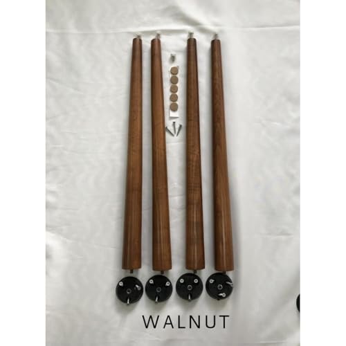 Walnut 7.9" Wooden Table Legs S198