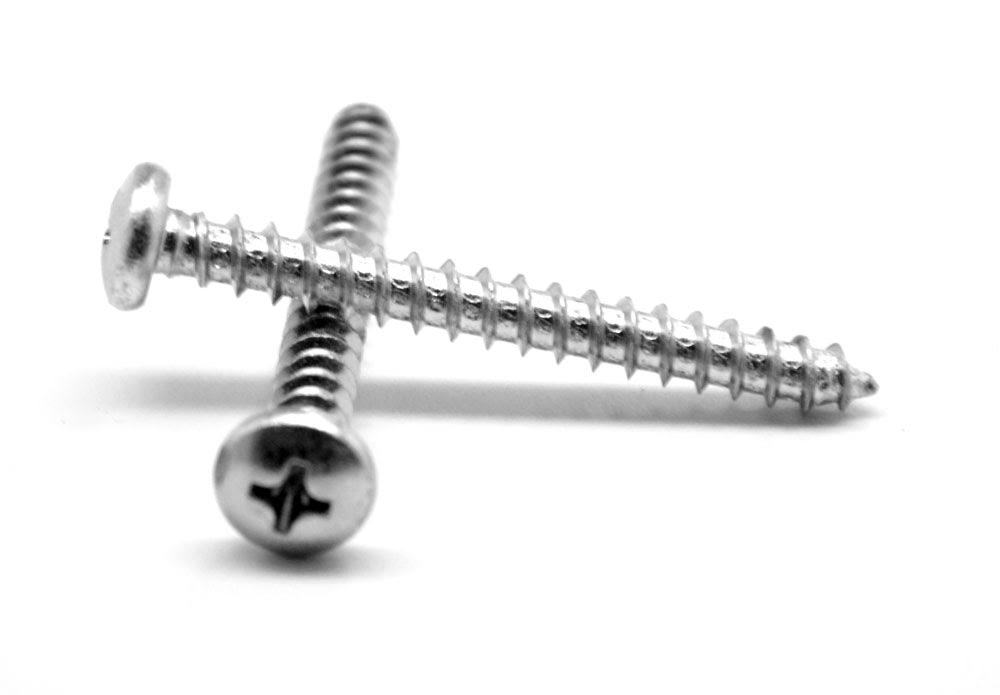 #4-24 x 2 Phillips Pan Head Sheet Metal Screw Zinc Plated E150