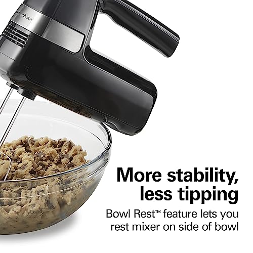 Black Electric Hand Mixer with 6 Speeds H704