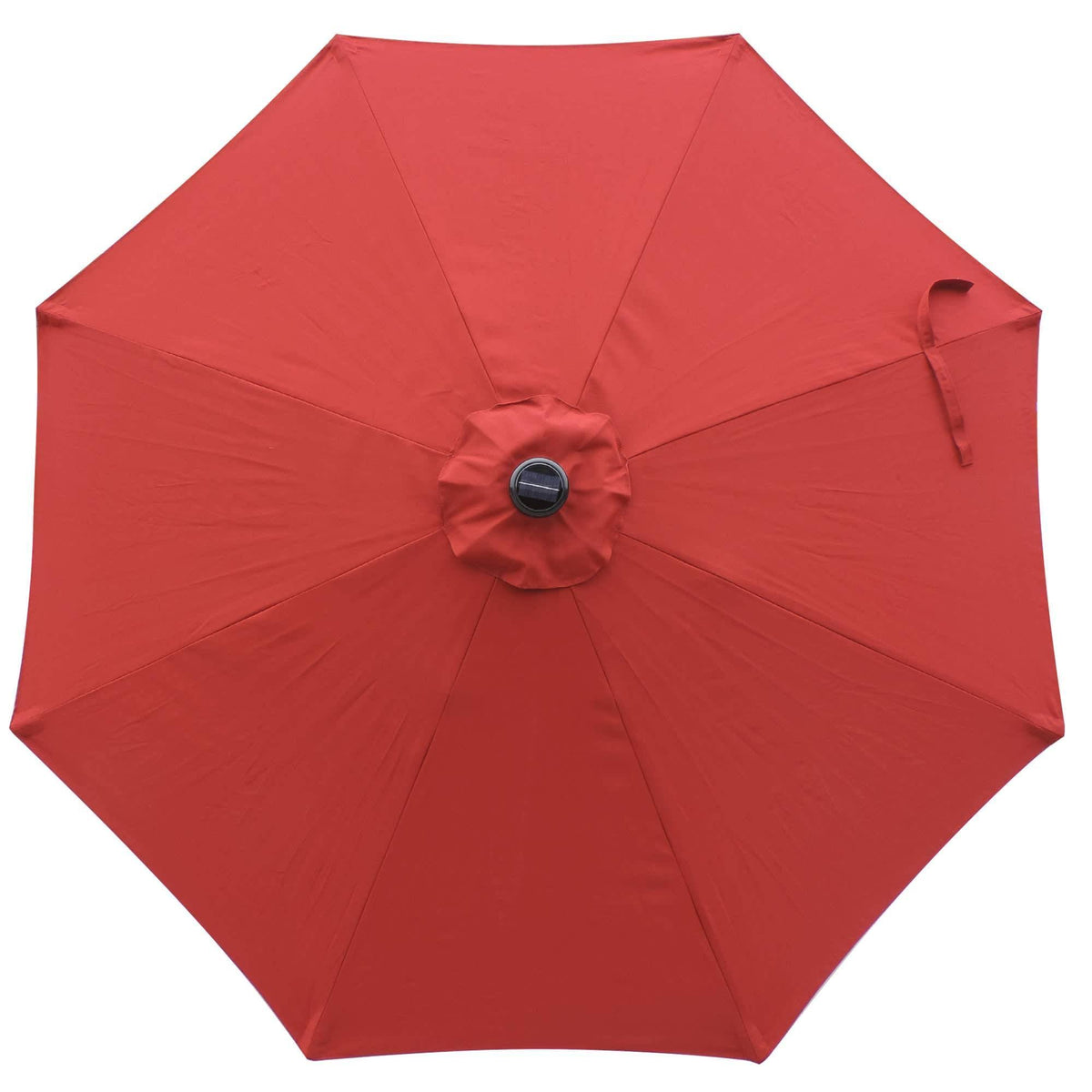 9-ft Octagonal Market Umbrella Red Olefin Canopy B45333
