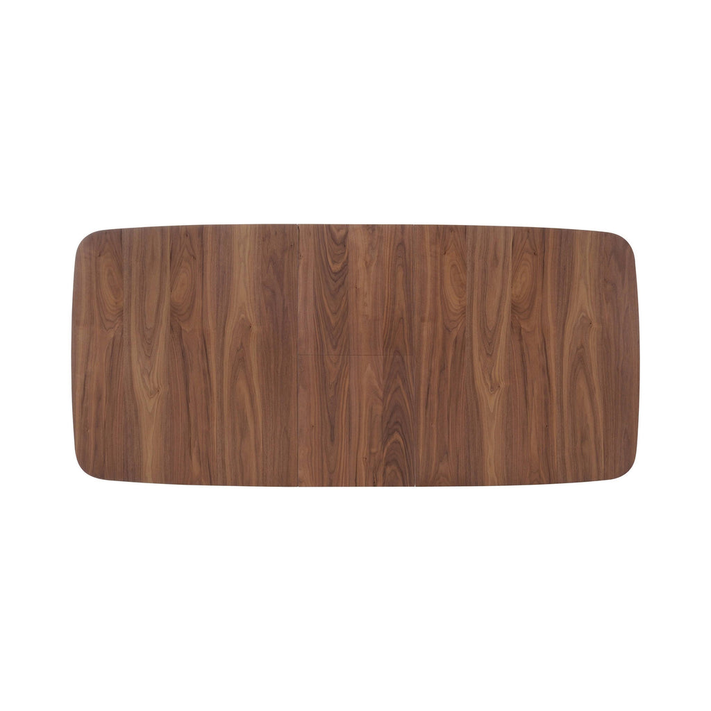 Natural Walnut Dining Table with Butterfly Extension Leaf S537