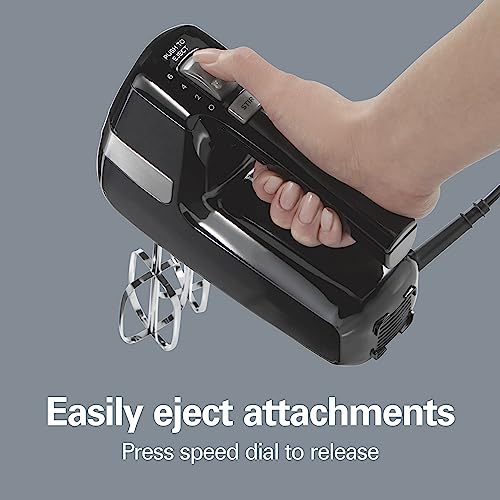 Black Electric Hand Mixer with 6 Speeds H704