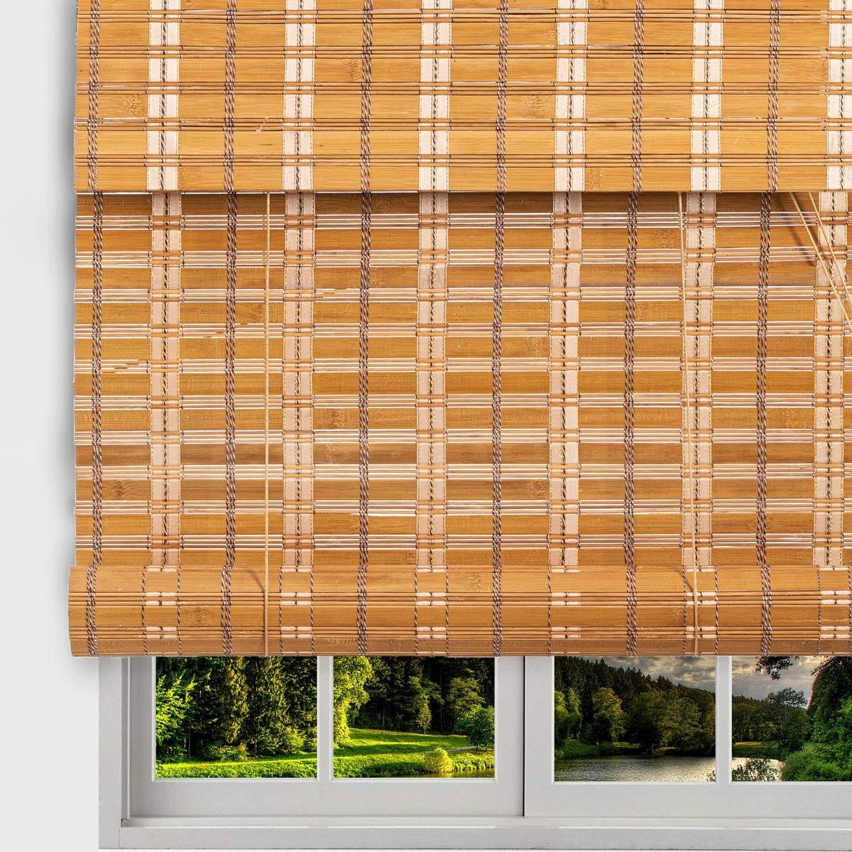 Bamboo Roll Up Window Blind Sun Shade V813310
