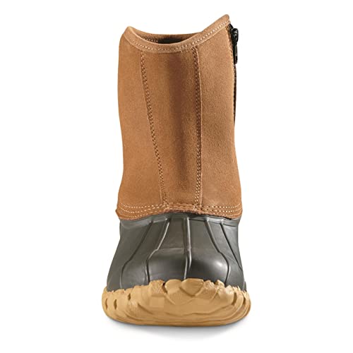 Men’s Side Zip Insulated Leather Duck Boots, 400 Gram C2786