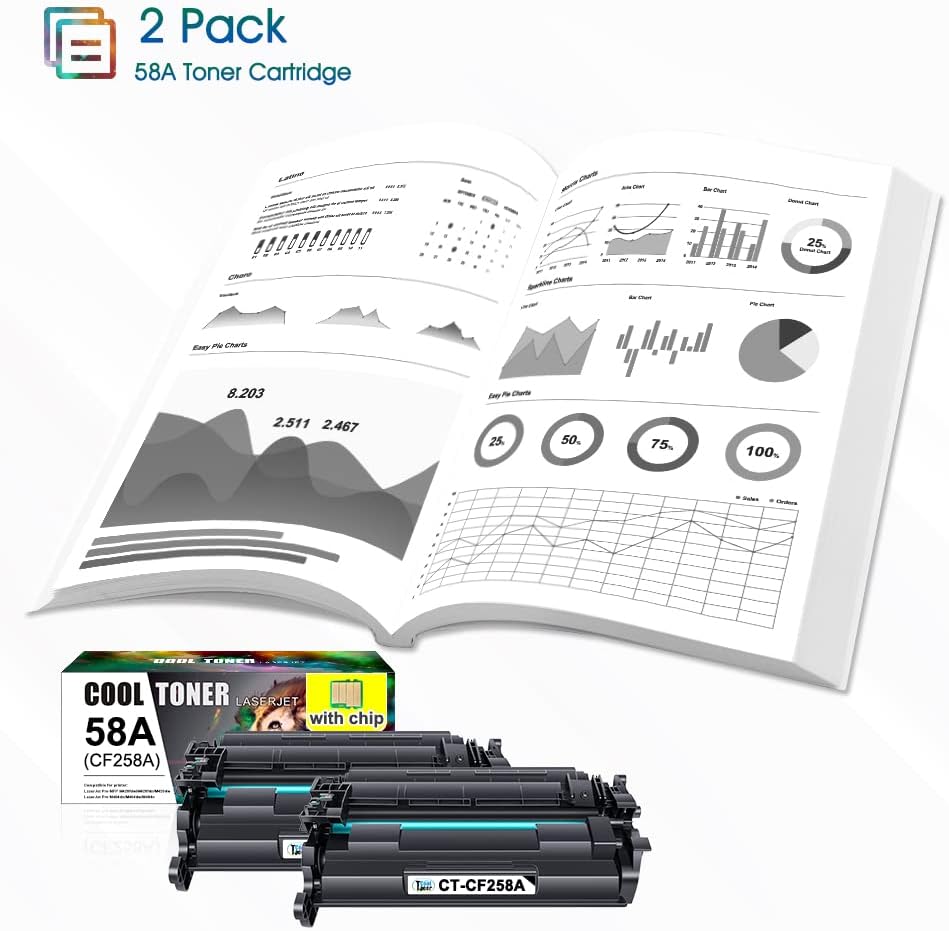 Compatible Toner Cartridge with Chip Replacement 2-Pack Black P320584
