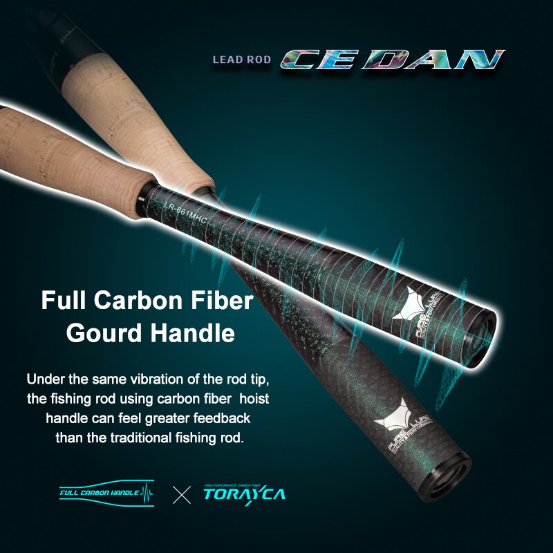 Single Section Rod with Fuji SIC Guide Rings Cork Handle Toray T1100G Cloth Z33643