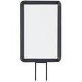Vertical Fixed Mount Sign Frame, 7 x 11 in. Matte Black E6911