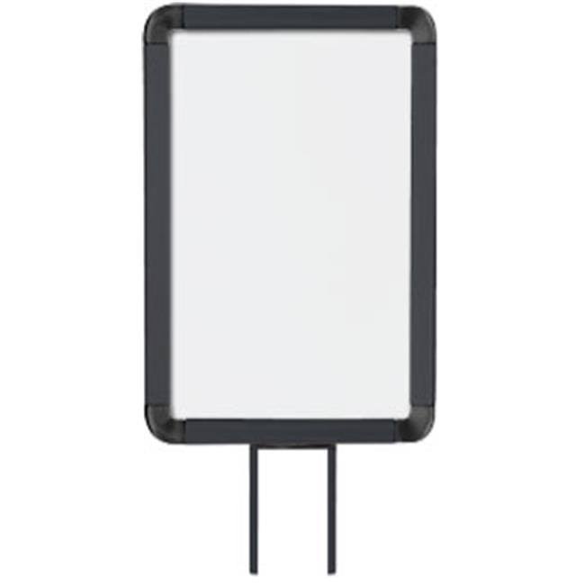 Vertical Fixed Mount Sign Frame, 7 x 11 in. Matte Black E6911