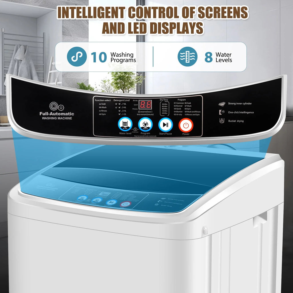 17.8 lbs Portable 2 in 1 Washer & Dryer U970