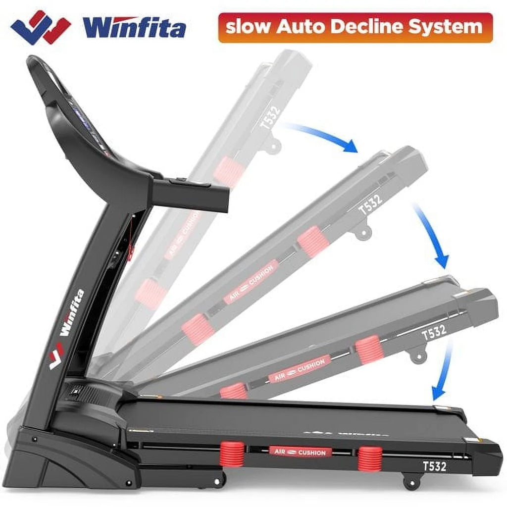 4.5HP Folding Treadmill with 15% Auto Incline F698