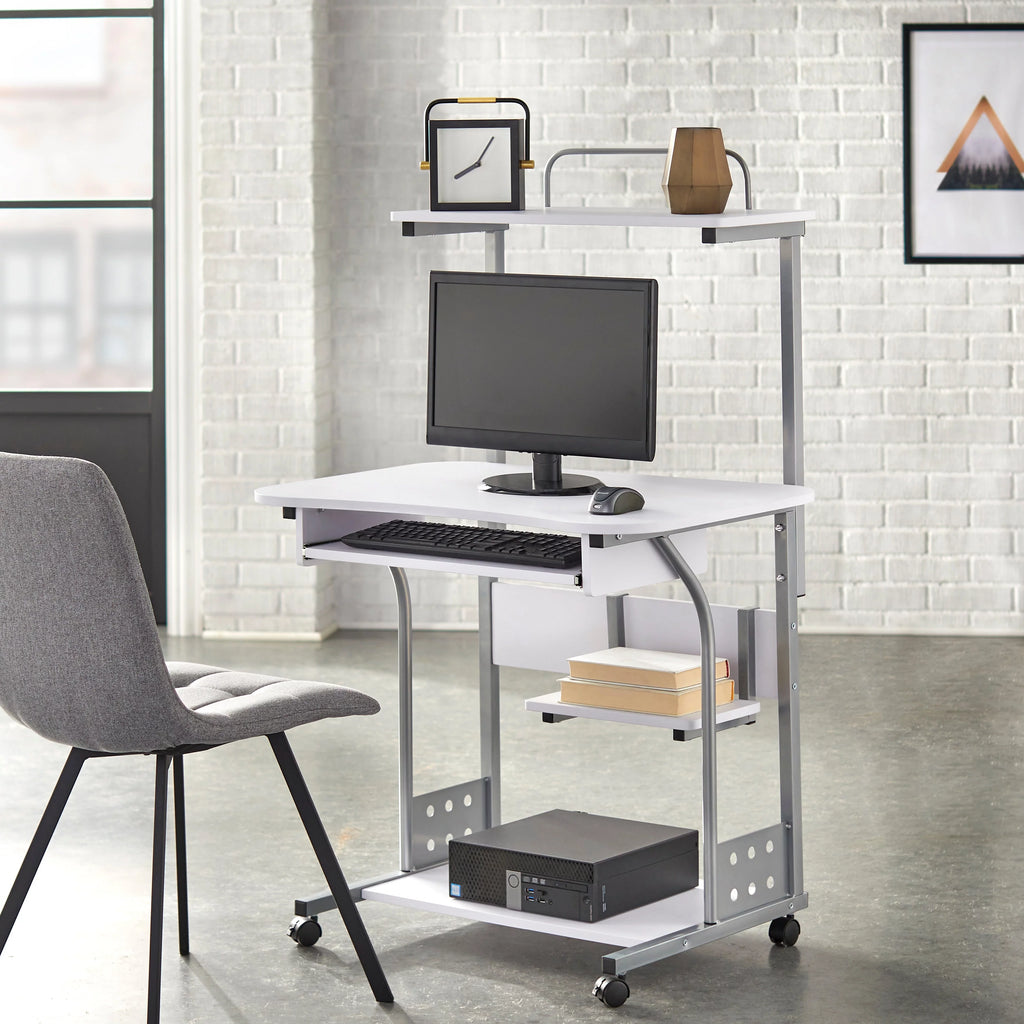 Espresso Mobile Computer Desk N97145