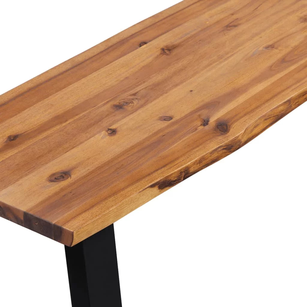Solid Acacia Wood Bench Y79284