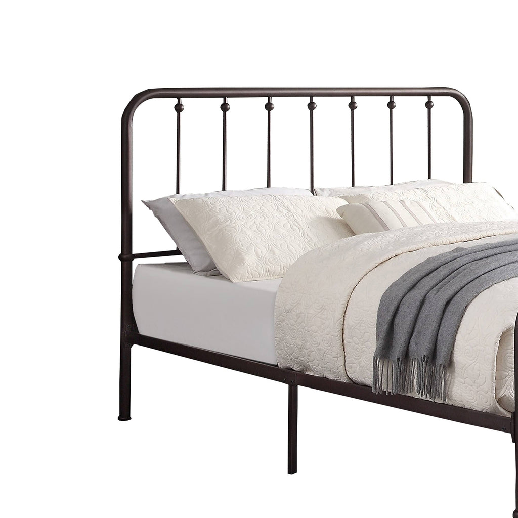 Antique Bronze Metal Full Bed D1039