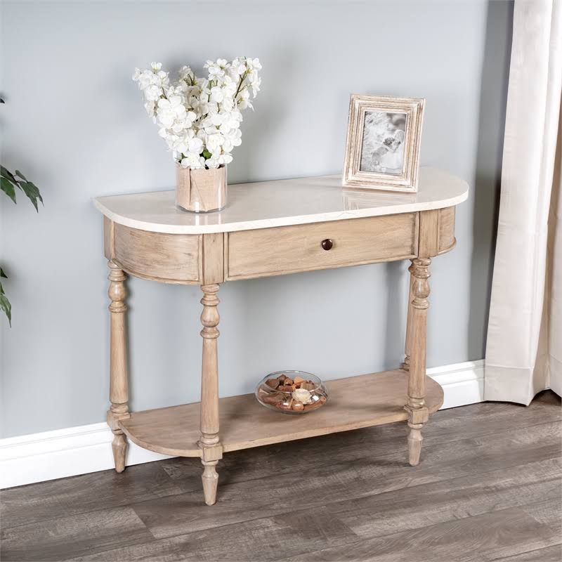 Marble Console Table in Brown A839