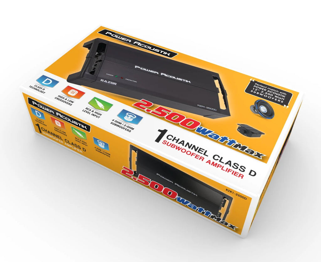 1-Channel 2 Ohm Stable 2,500 Watt Max Amplifier P279564