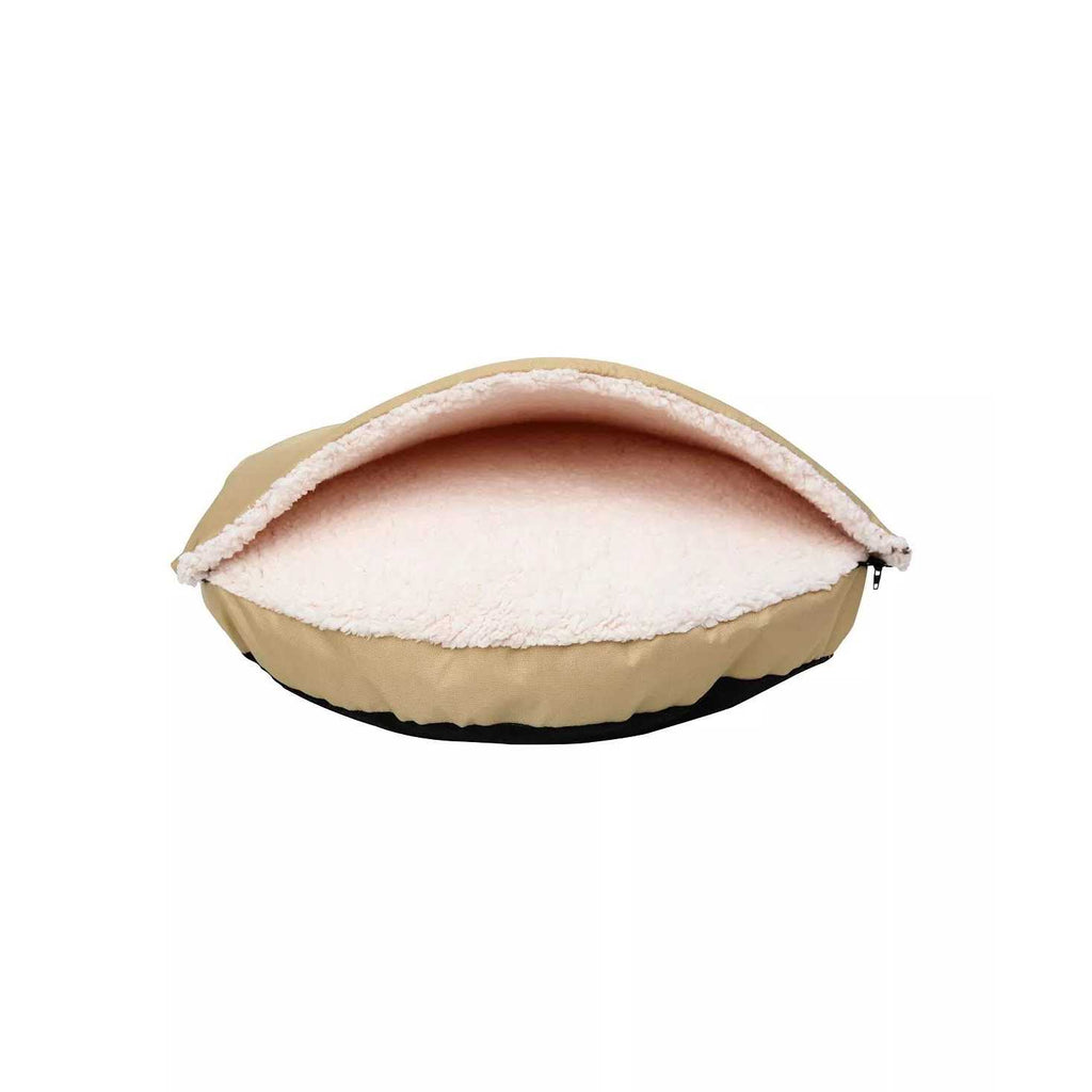 Oxford Sherpa Pet Cave and Round Pet Bed L621348