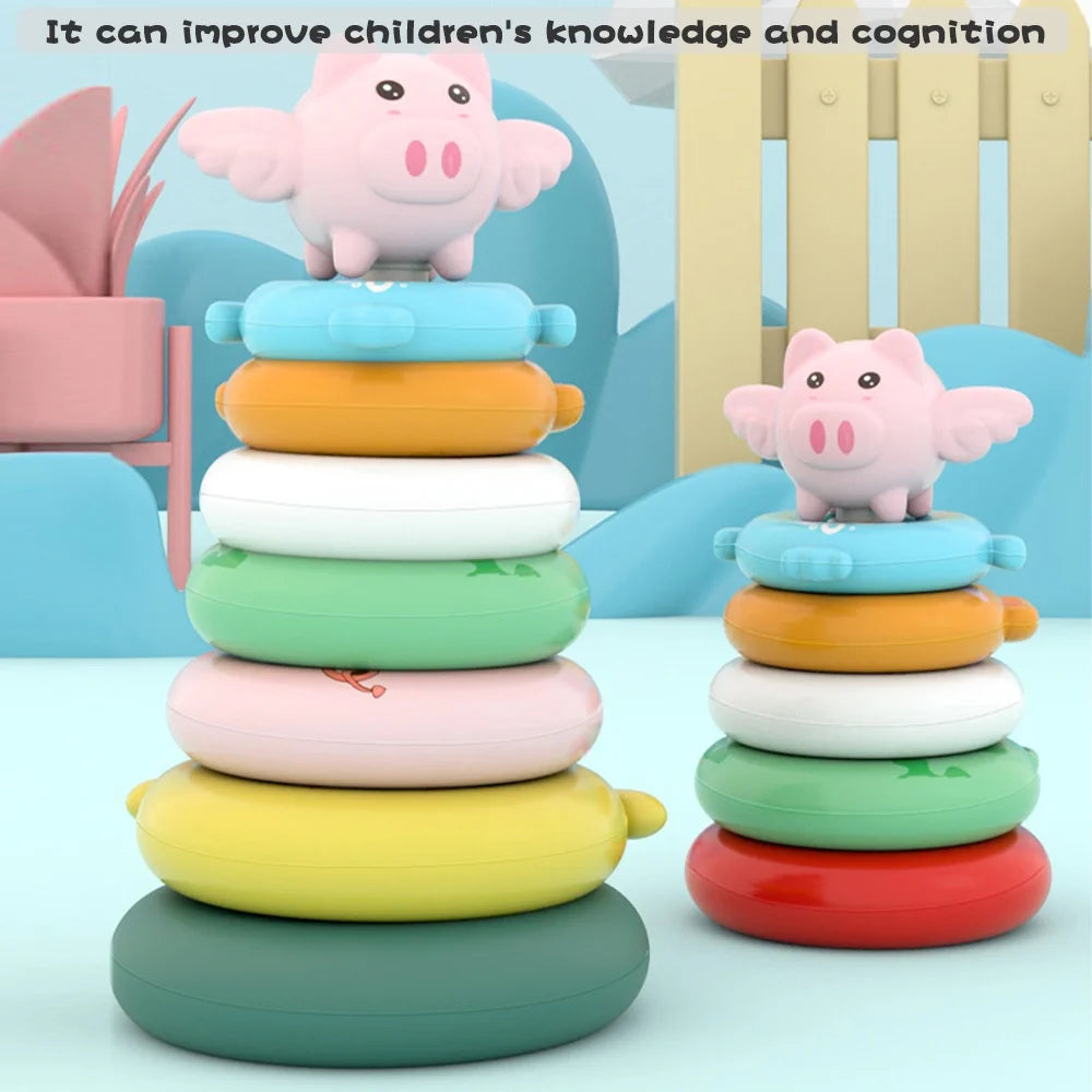 7 Pcs Stacking Rings Toys X8514
