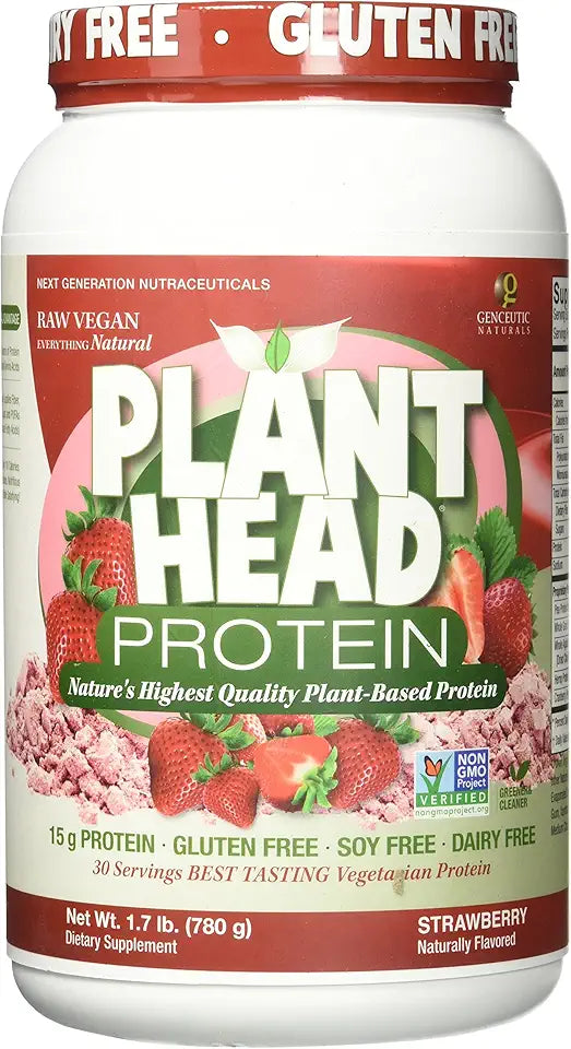 Strawberry Vegan Protein Dietary Supplement 30 Servings O697