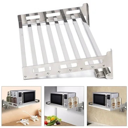 Stainless Steel Wall-Mounted Microwave Oven Rack P475
