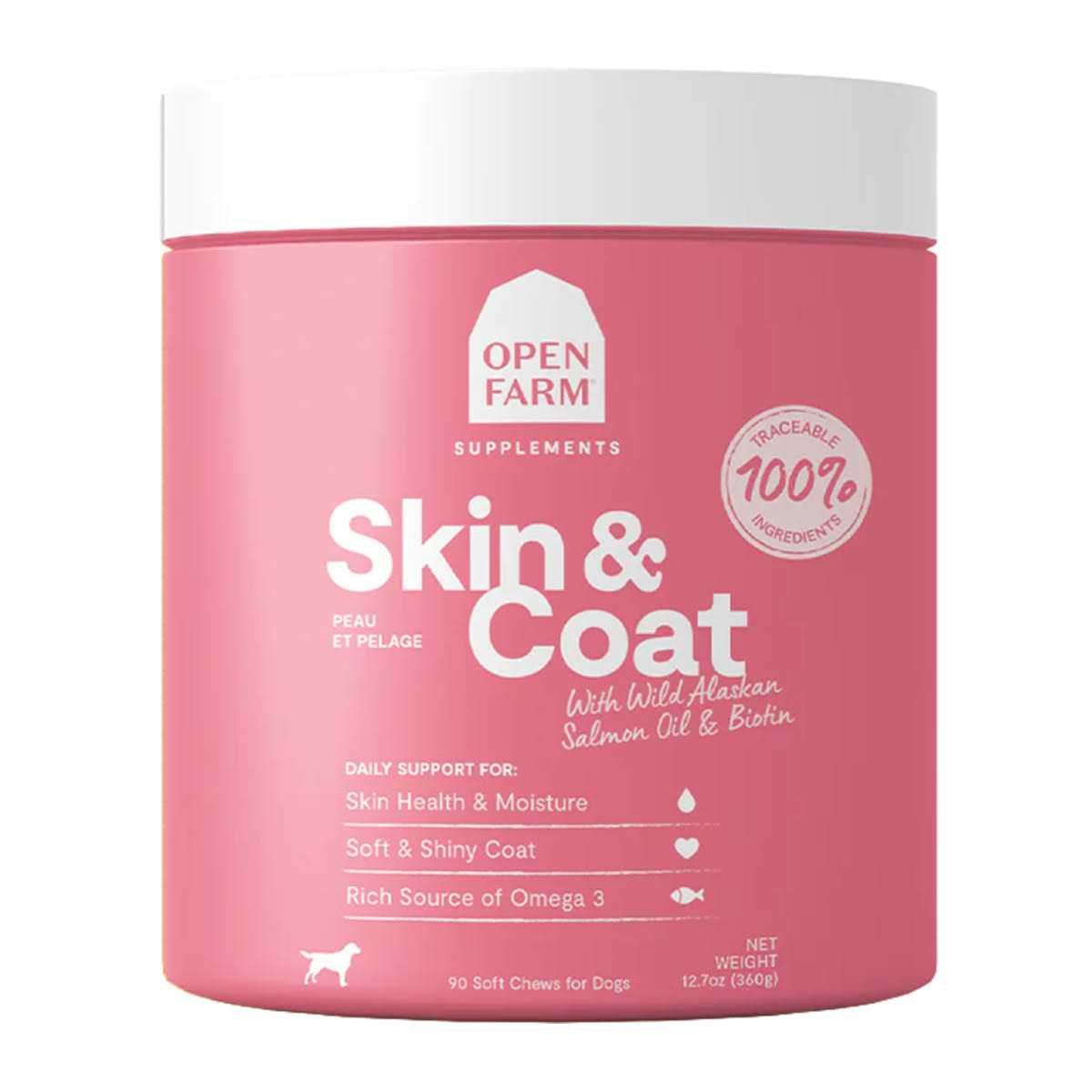 Skin & Coat Supplement Chews for Dogs E349