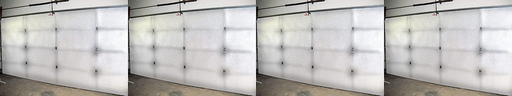 White Reflective Foam Core 2 Car Garage Door Insulation Kit 16FT x 8FT R Value 8.0 Y79618