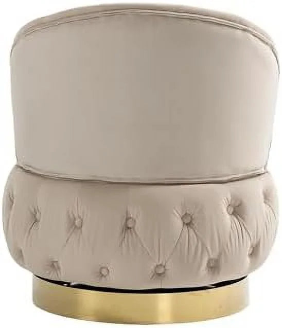 Round Swivel Chair with Tufted Back and Cushion G97107