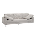 Light Grey Textured Velvet Lounge Sofa R671664