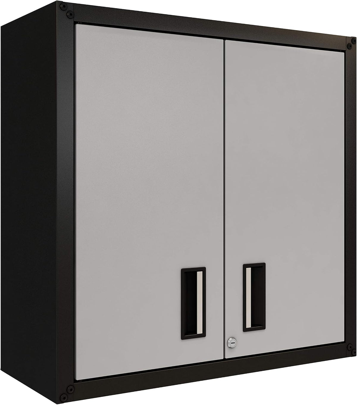 Black and Grey Wall Steel Cabinet with Two Doors E411525