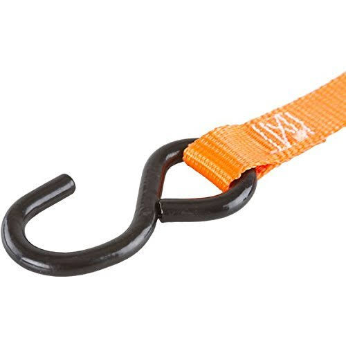 Orange Ratchet and Cam Buckle Tie-Down Straps J868