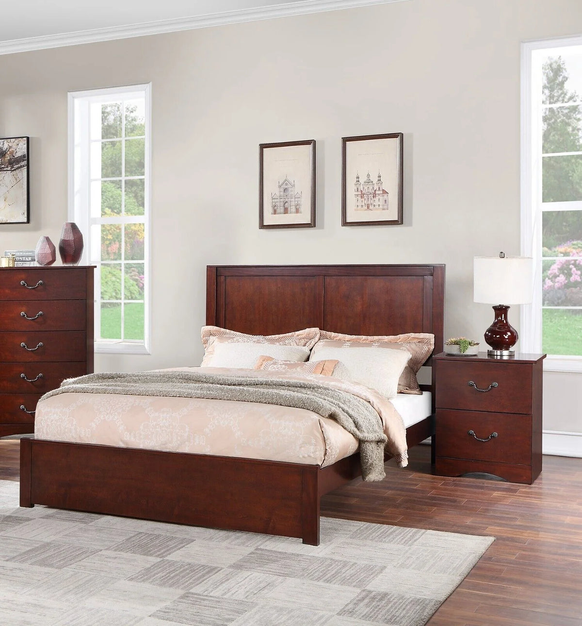 3pc Eastern King Size Bed Set N721