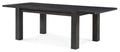 8 Piece Rectangular Dining Set Upholstered Chair and Server Graphite R438991