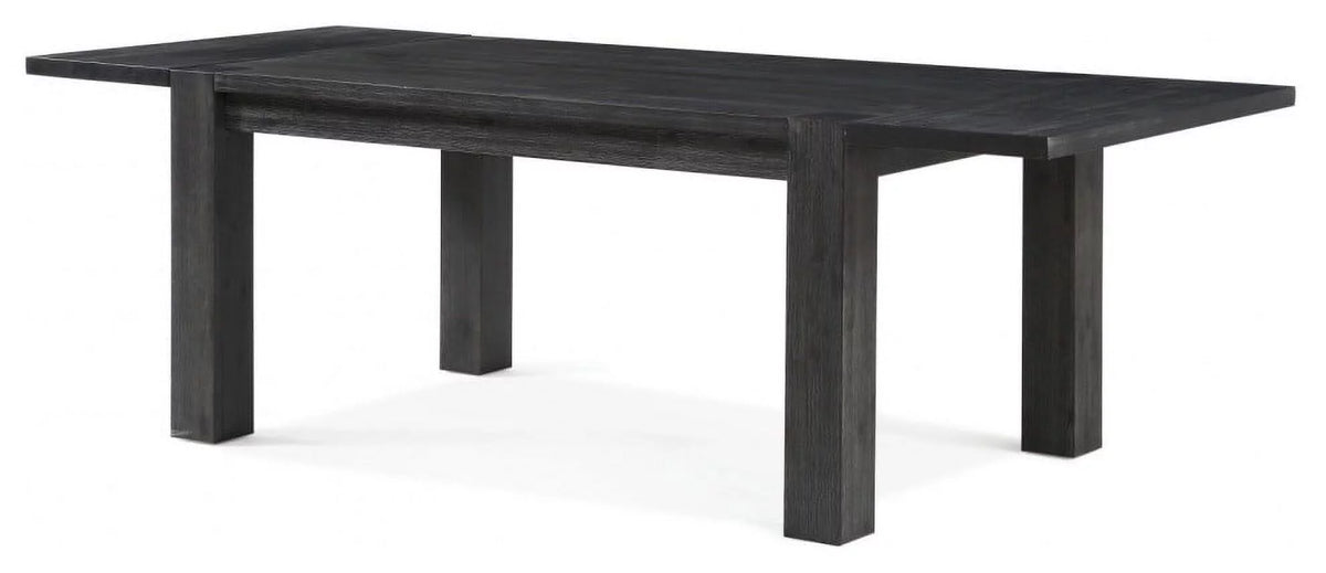 8 Piece Rectangular Dining Set Upholstered Chair and Server Graphite R438991