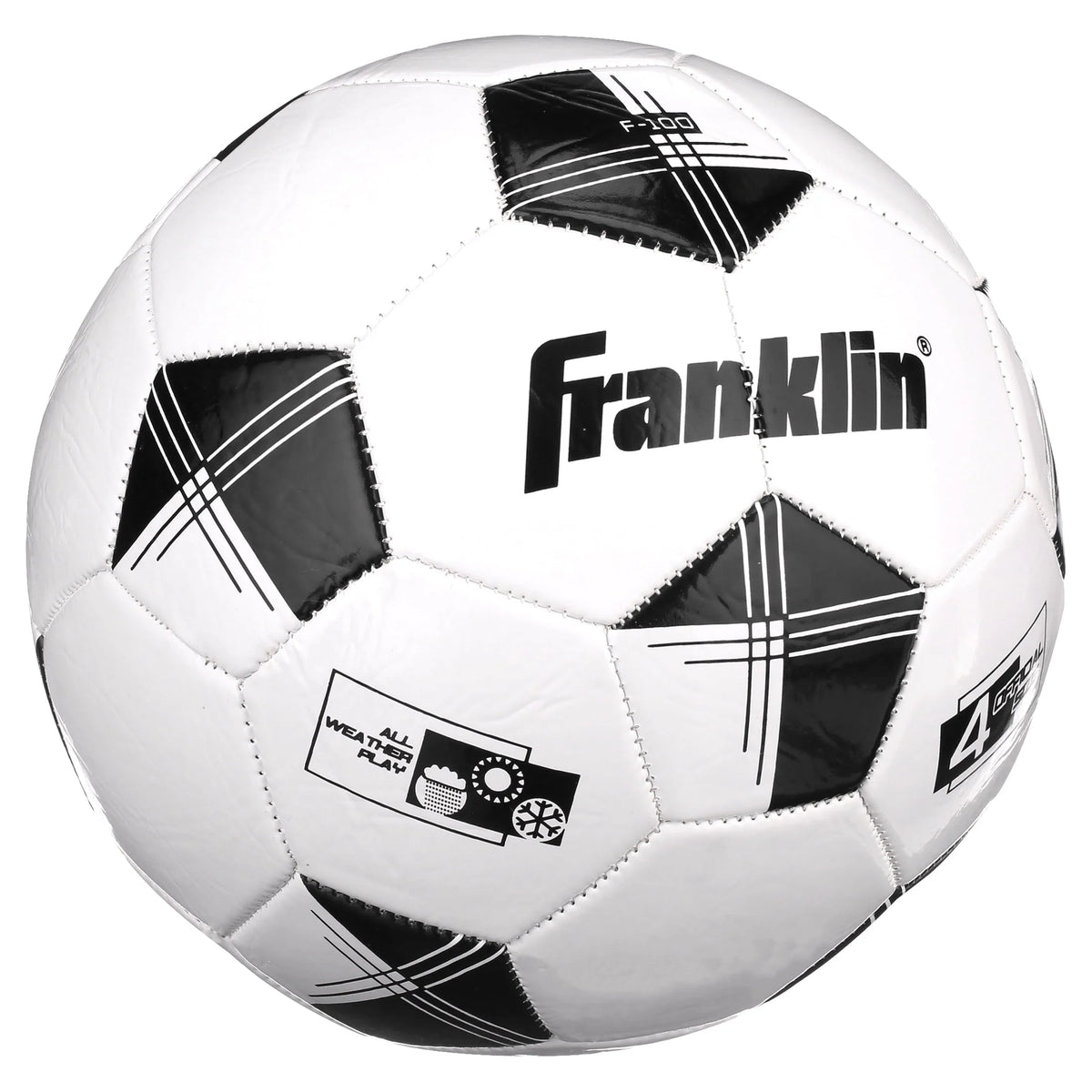 Youth Soccer Balls Size 4 12 Pack White/Black F515