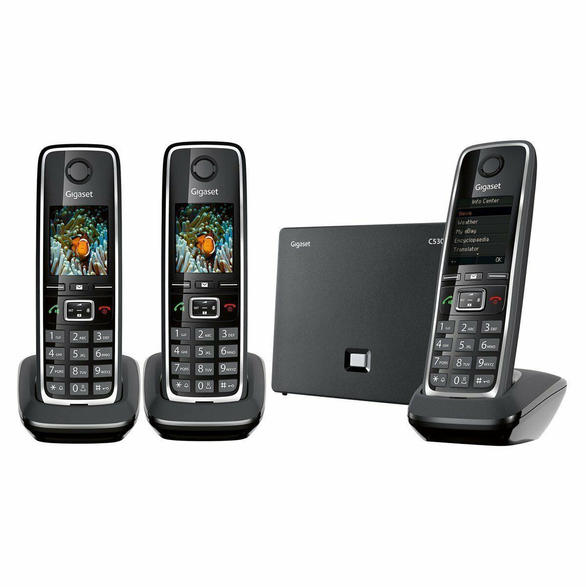 Wireless Dect Phone with 3 Terminals and Ethernet C898
