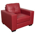 Red Bonded Leather Chair E29477