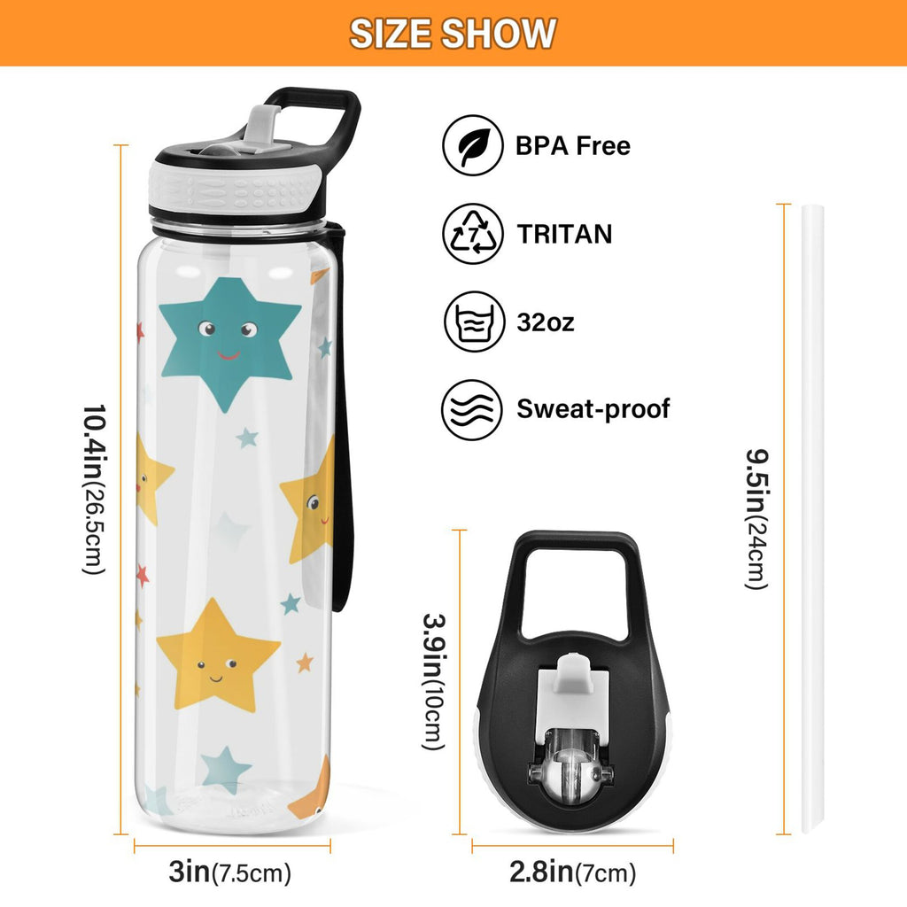 32oz Tritan Water Bottle with Straw A9800