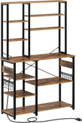 White 10-Tier Kitchen Utility Storage Shelf with 15 Hooks N2700