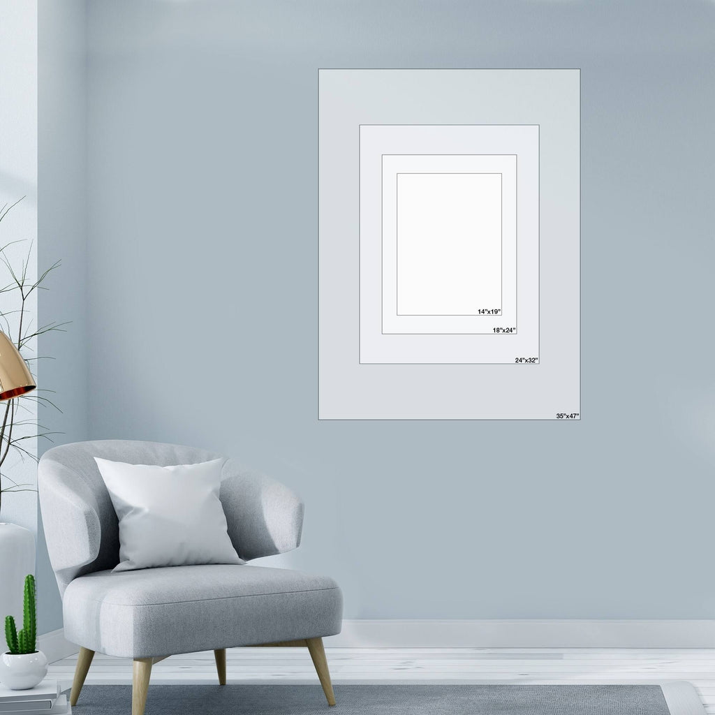Geometric Collage II on White Neutral Canvas Art M51376