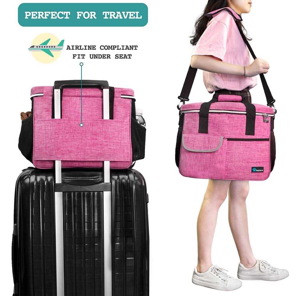 Dog Travel Bag with Food Container and Bowls T70534