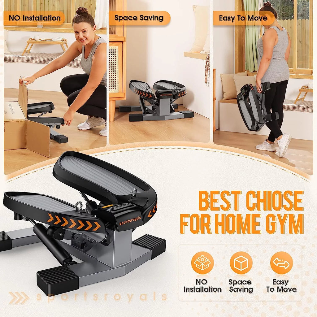 Portable Stair Stepper with Resistance Band E2538