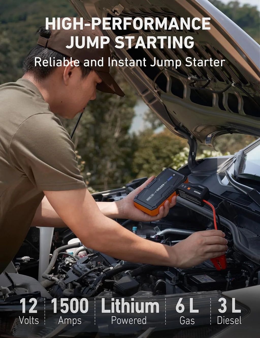 1500A Portable 12V Car Jump Starter G60560