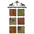 Metal Wall Decor Botanical Scroll E73847