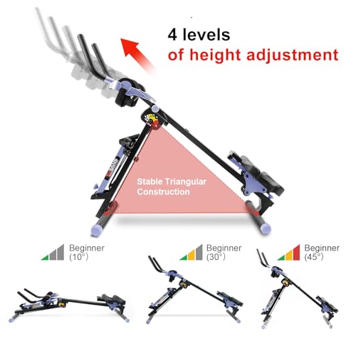 Foldable Rowing Machine with LED Monitor U49342