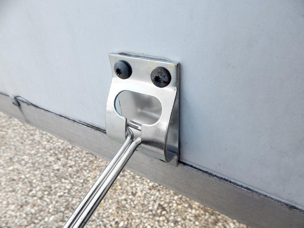 10 Metal T-Style Door Holder Entry Door Catches 6 Inch Long Zinc Plated Steel Pack of 2 E957031